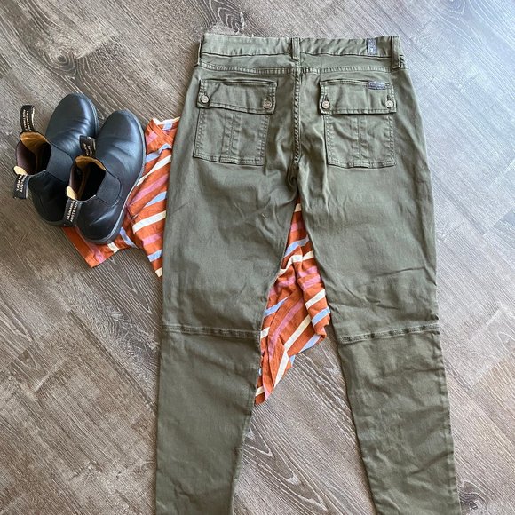 7 For all Mankind Pants in Olive Green - Picture 5 of 5